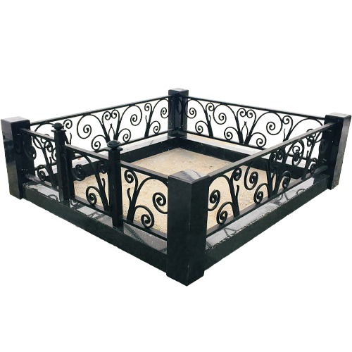 Надгробное сооружение Комплекс из гранита с коваными элементами Лоза