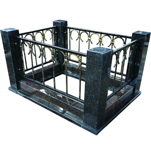 Надгробное сооружение Комплекс из гранита колумбарный с коваными элементами Подкова