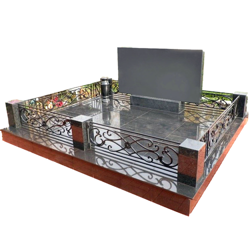 ПАМПРО Надгробное сооружение Комплекс из гранита с коваными элементами Вега