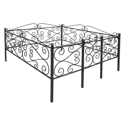 Ограда на кладбище кованая Этюд КИ-43