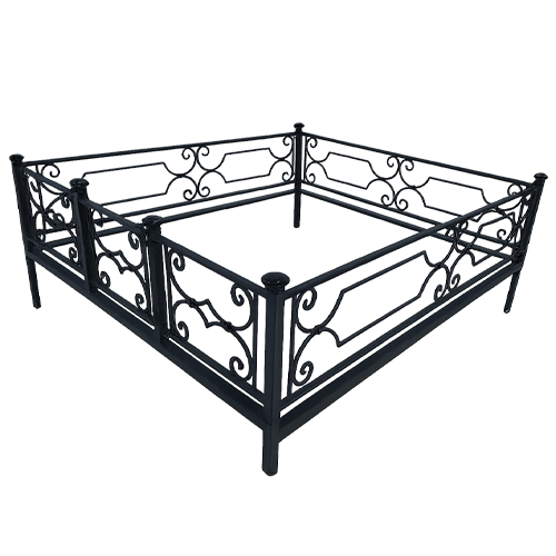 Ограда на кладбище кованая Венера КИ-45