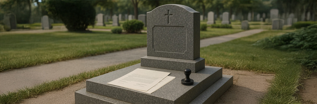 Правила установки памятников на кладбище: порядок, документы, сроки